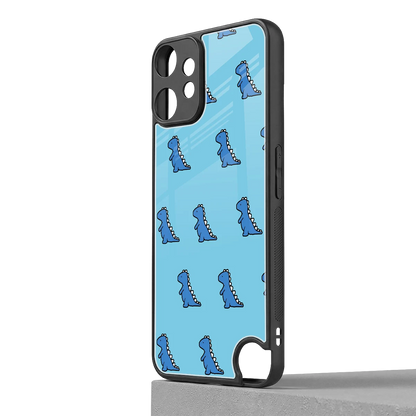 Dino Blue cmf nothing phone 2 pro mobile cover | shockproof glass phone case