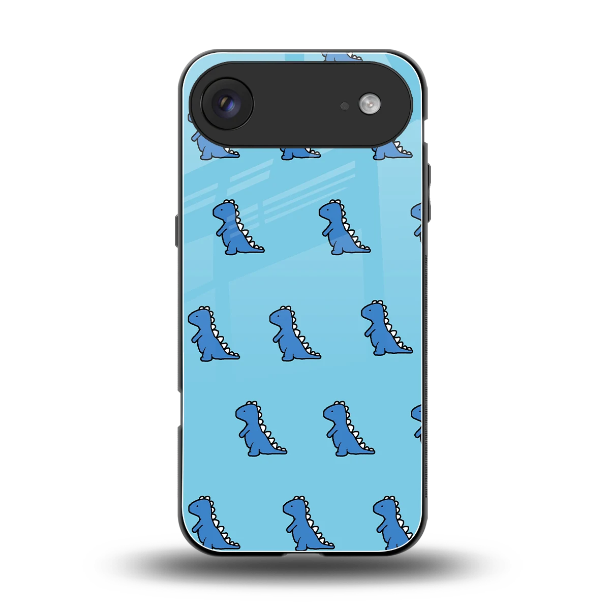 Dino Blue back phone cover | glass case for iphone air