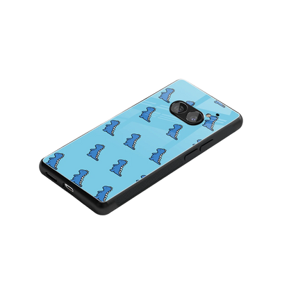 Dino Blue stylish phone case for nothing phone 2a | glossy glass and slim fit