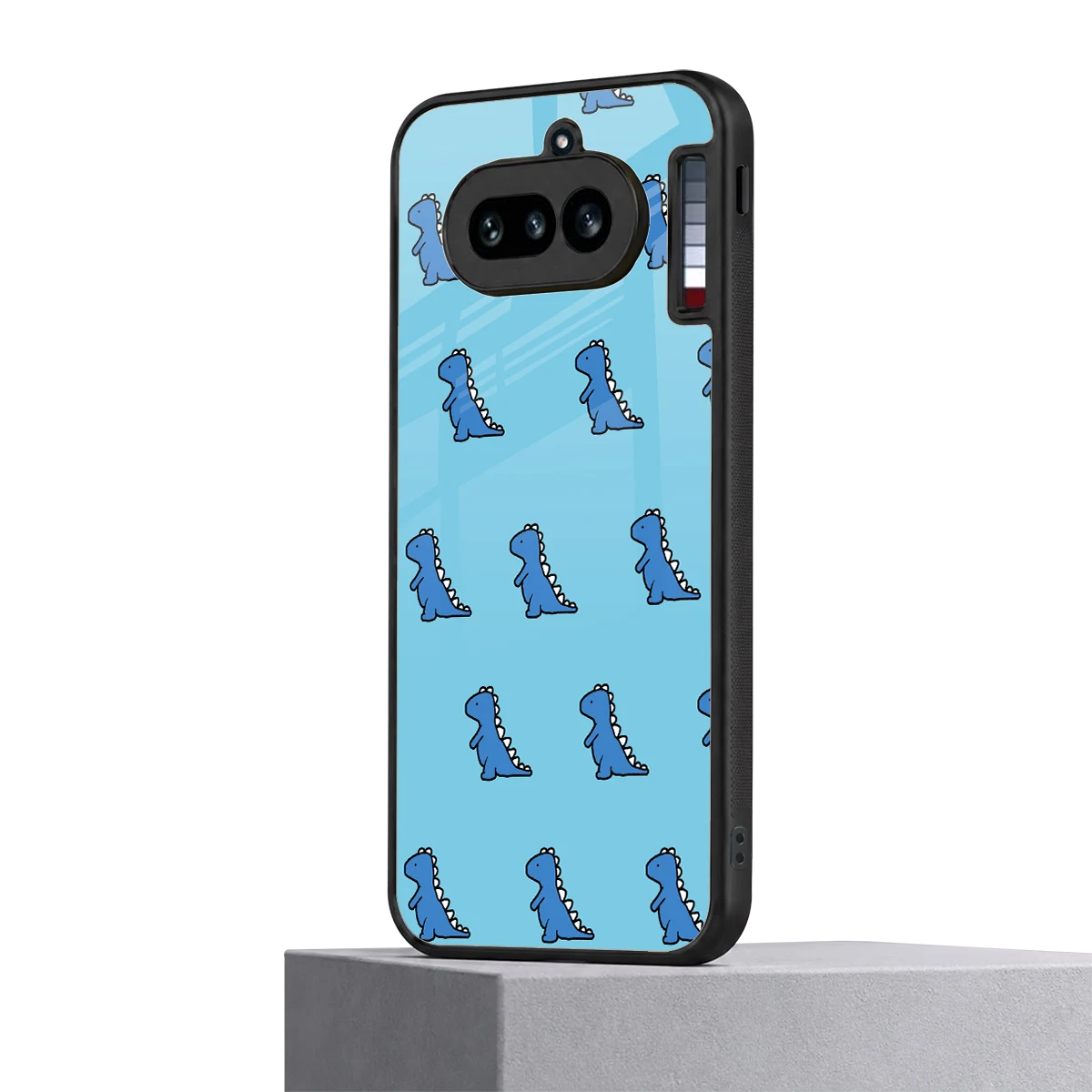 Dino Blue nothing phone 4a mobile cover | shockproof glass phone case