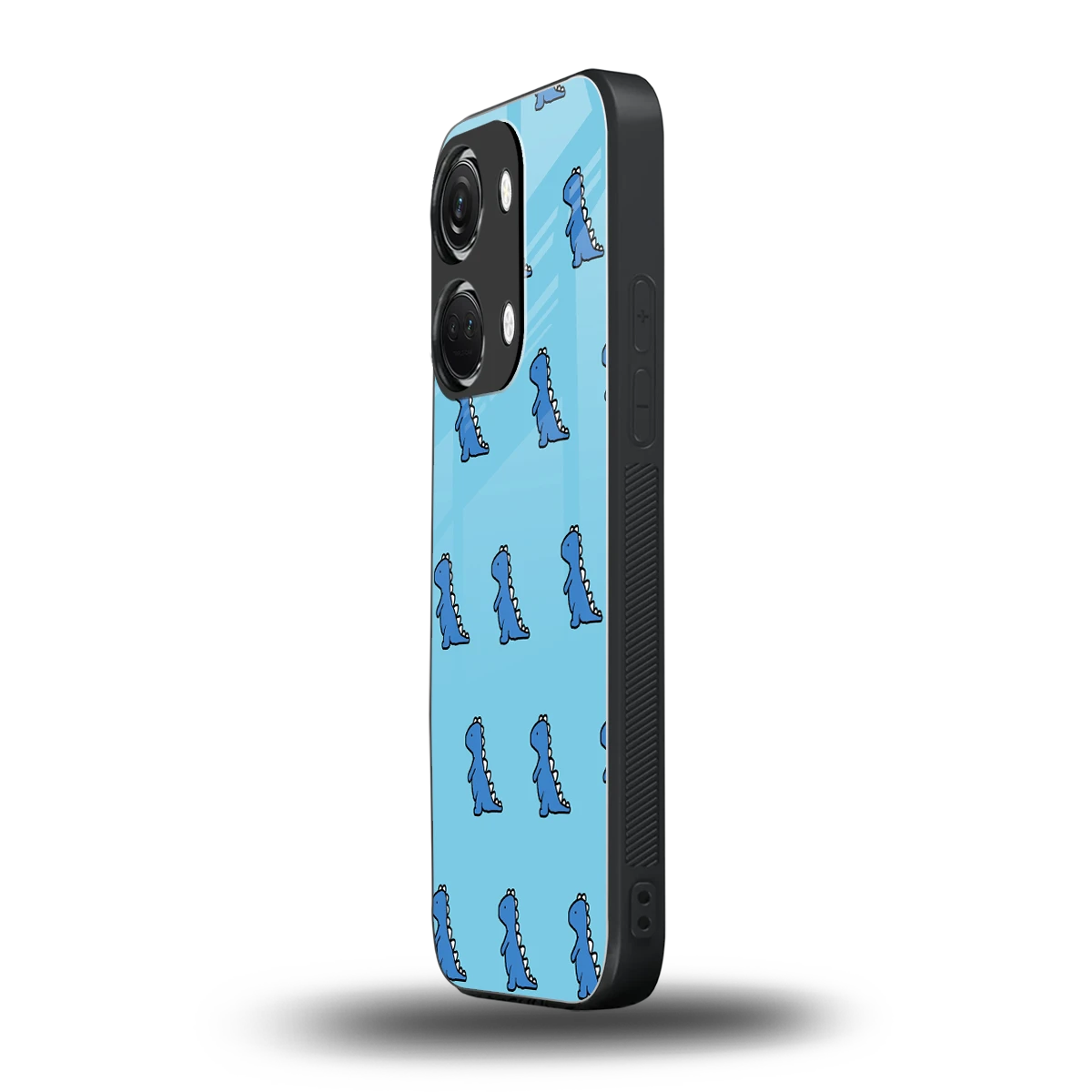 Dino Blue oneplus nord 3 mobile cover | shockproof glass phone case