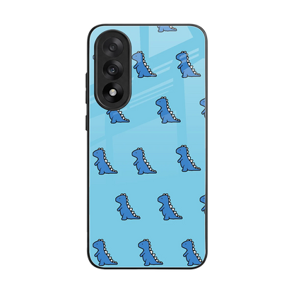 Dino Blue back phone cover | glass case for oneplus nord 5