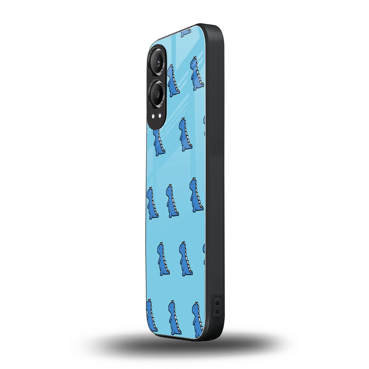 Dino Blue oneplus nord ce 4 lite mobile cover | shockproof glass phone case