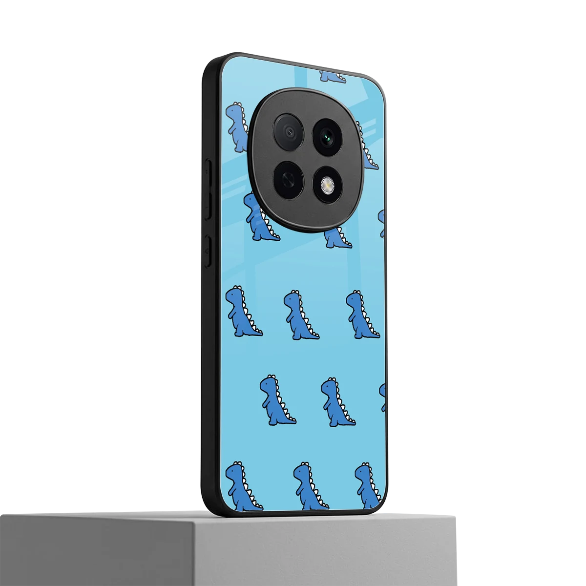 Dino Blue oppo f29 pro 5g mobile cover | shockproof glass phone case