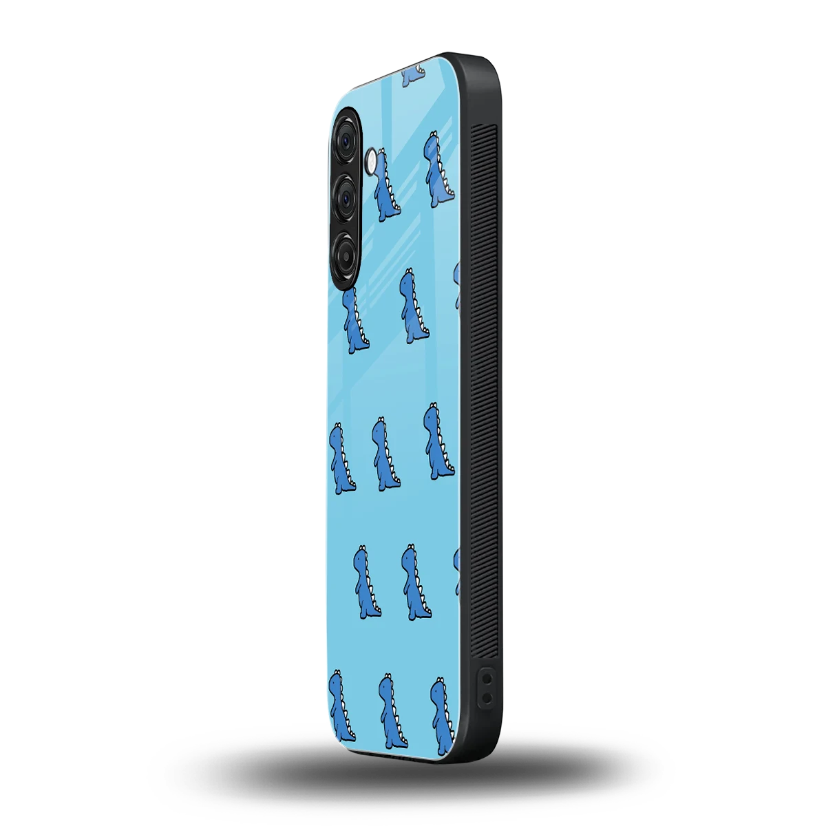 Dino Blue samsung galaxy a37 5g mobile cover | shockproof glass phone case
