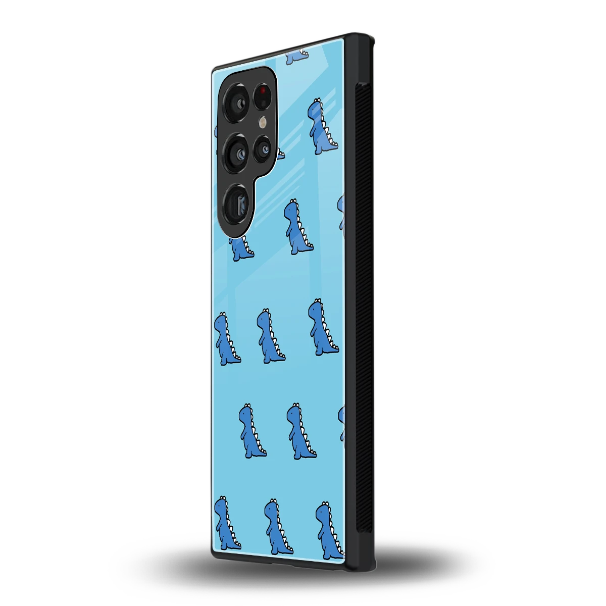 Dino Blue samsung galaxy s23 ultra mobile cover | shockproof glass phone case