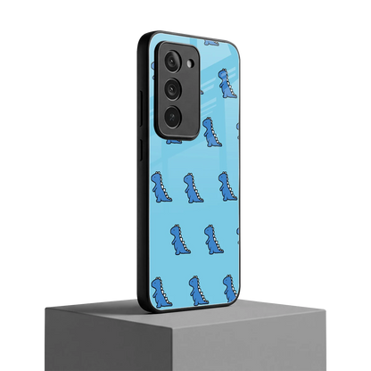 Dino Blue redmi 15 5g mobile cover | shockproof glass phone case