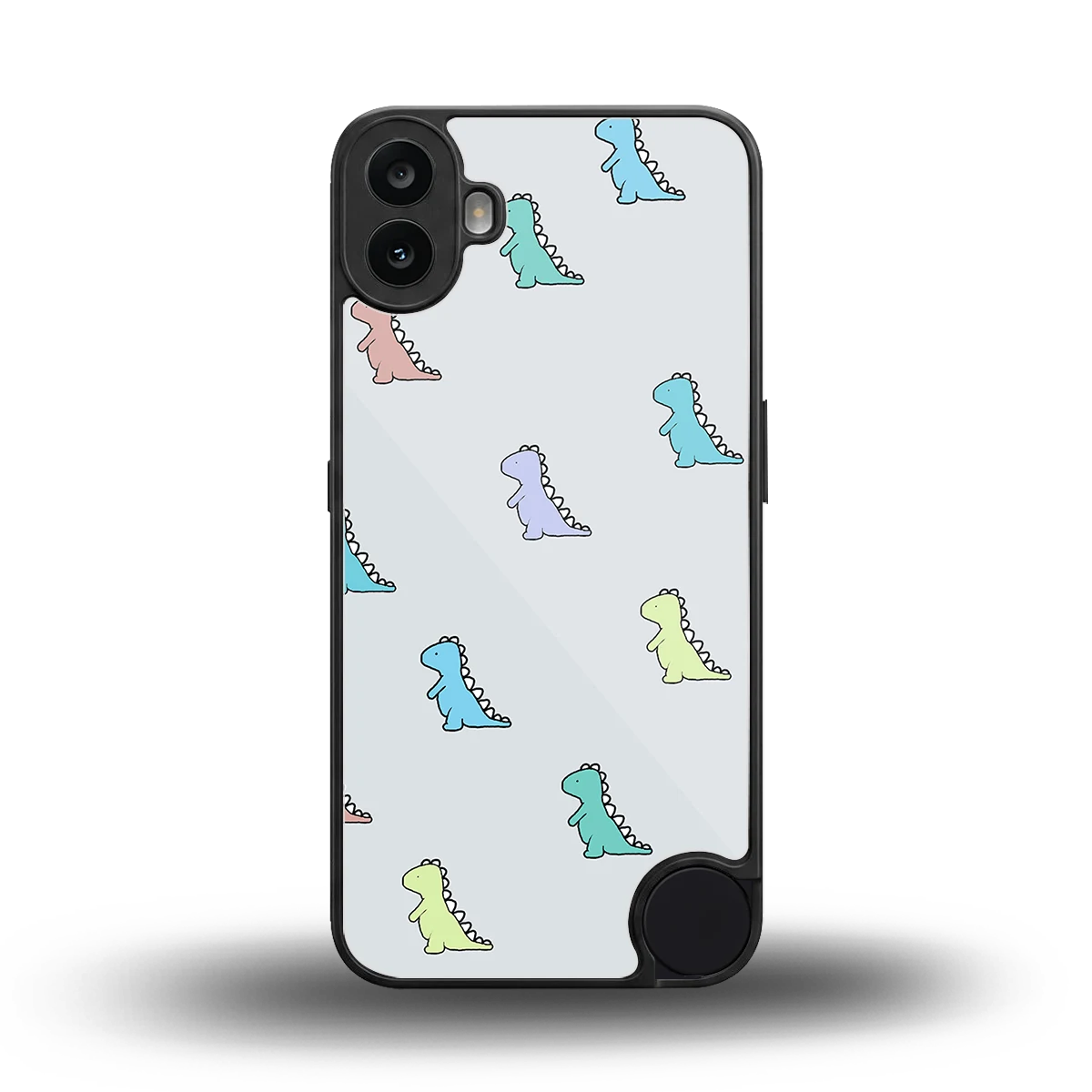 Dino back phone cover | glass case for cmf nothing phone 1