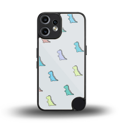 Dino back phone cover | glass case for cmf nothing phone 2 pro