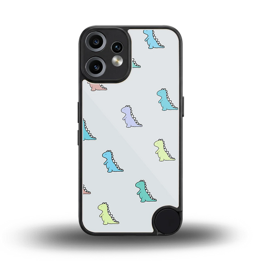 Dino back phone cover | glass case for cmf nothing phone 2 pro