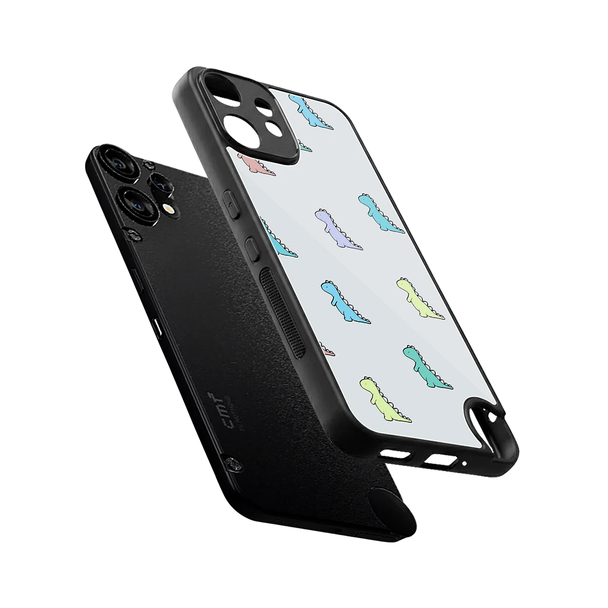 Dino sleek cmf nothing phone 2 pro cover with tempered glass back and TPU edges