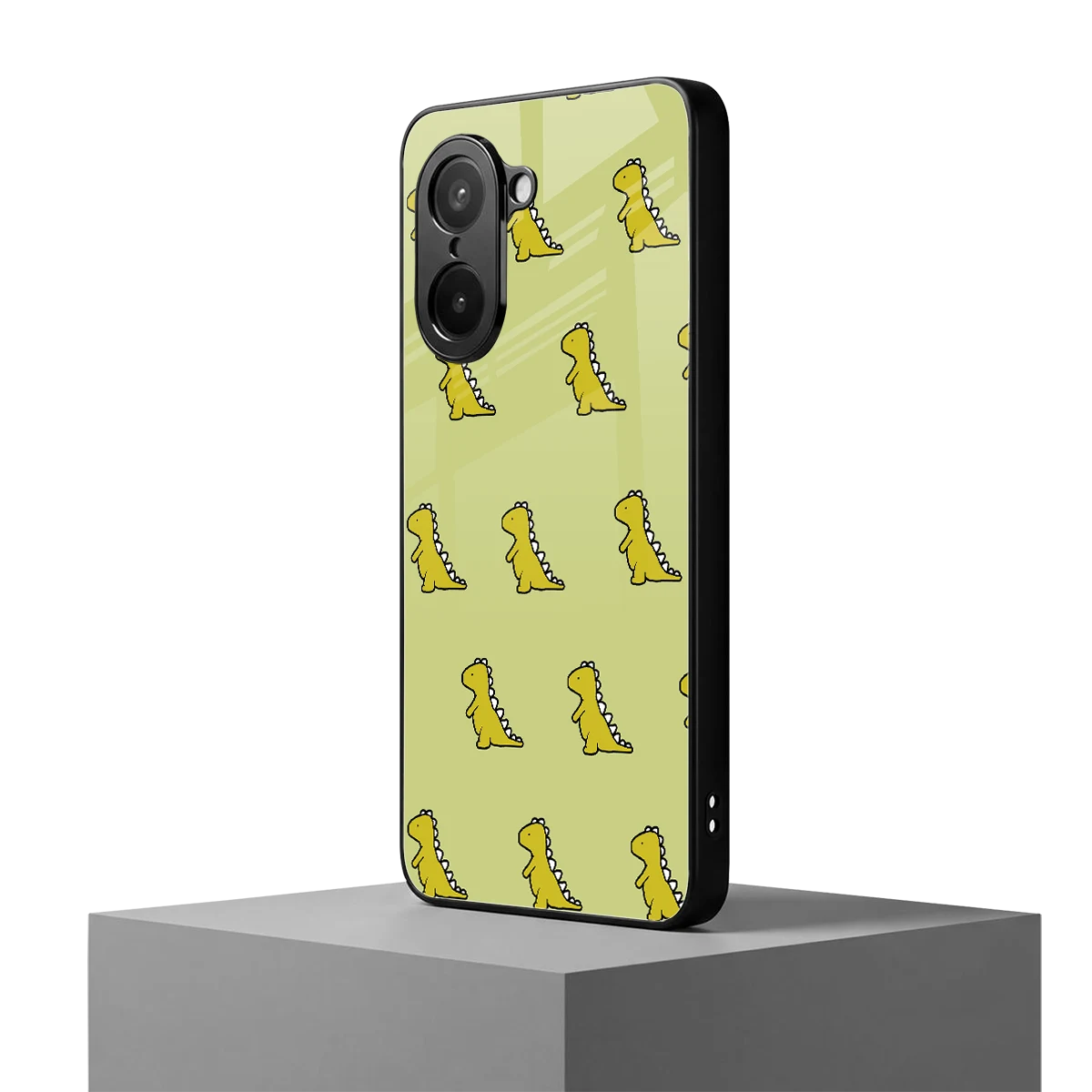 Dino Golden oneplus nord ce5 5g mobile cover | shockproof glass phone case