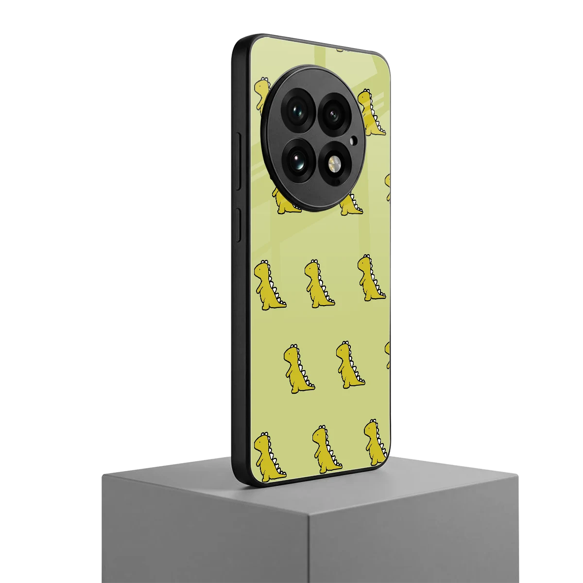 Dino Golden oneplus 13 mobile cover | shockproof glass phone case