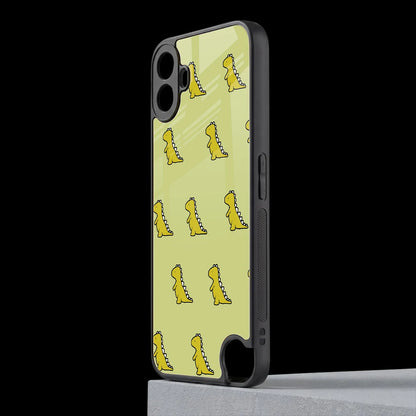 Dino Golden cmf nothing phone 1 mobile cover | shockproof glass phone case