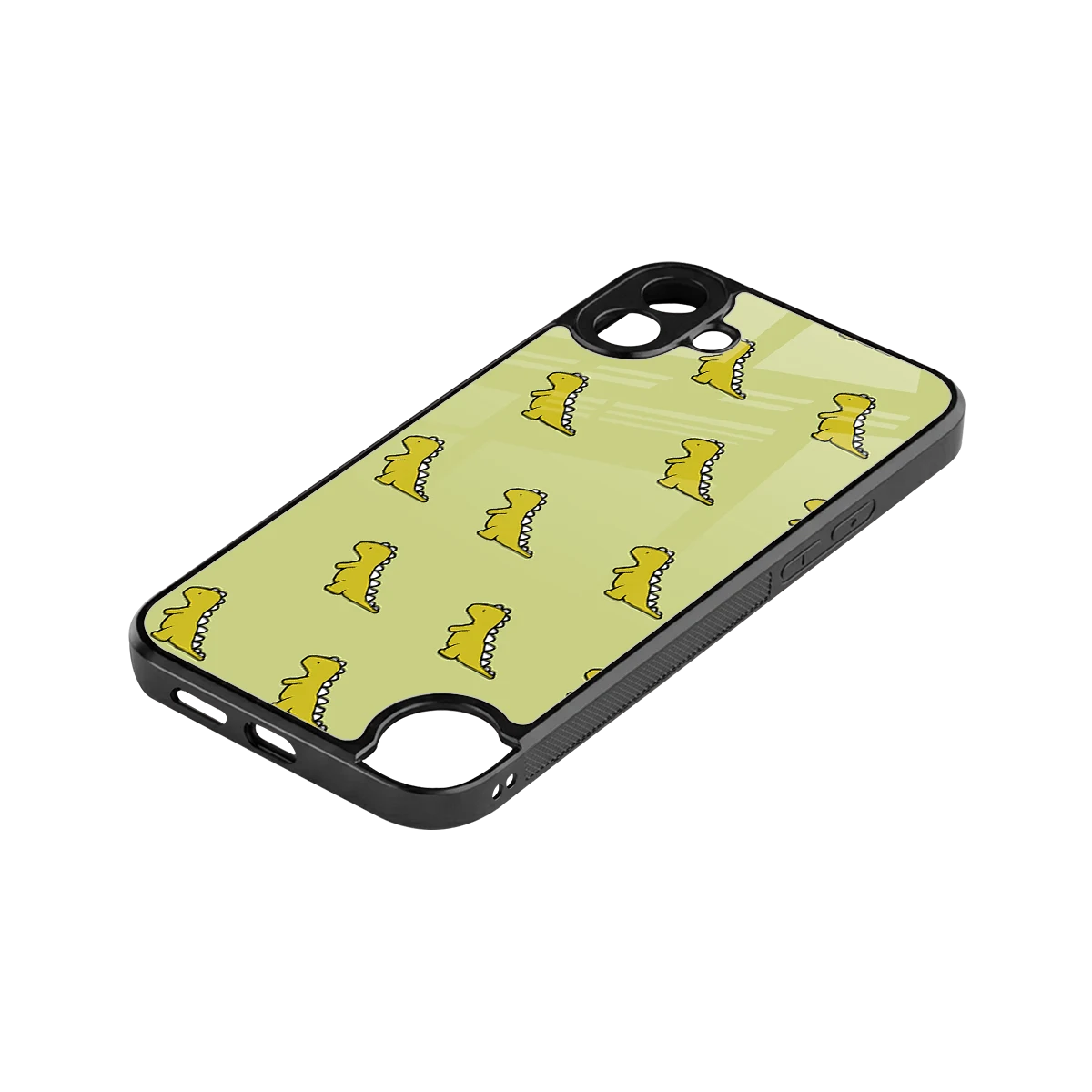 Dino Golden stylish phone case for cmf nothing phone 1 | glossy glass and slim fit