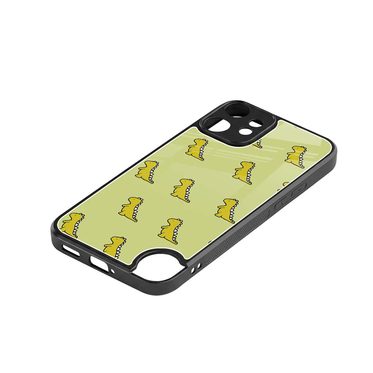 Dino Golden stylish phone case for cmf nothing phone 2 pro | glossy glass and slim fit