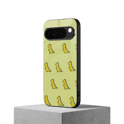 Dino Golden google pixel 10 pro xl mobile cover | shockproof glass phone case
