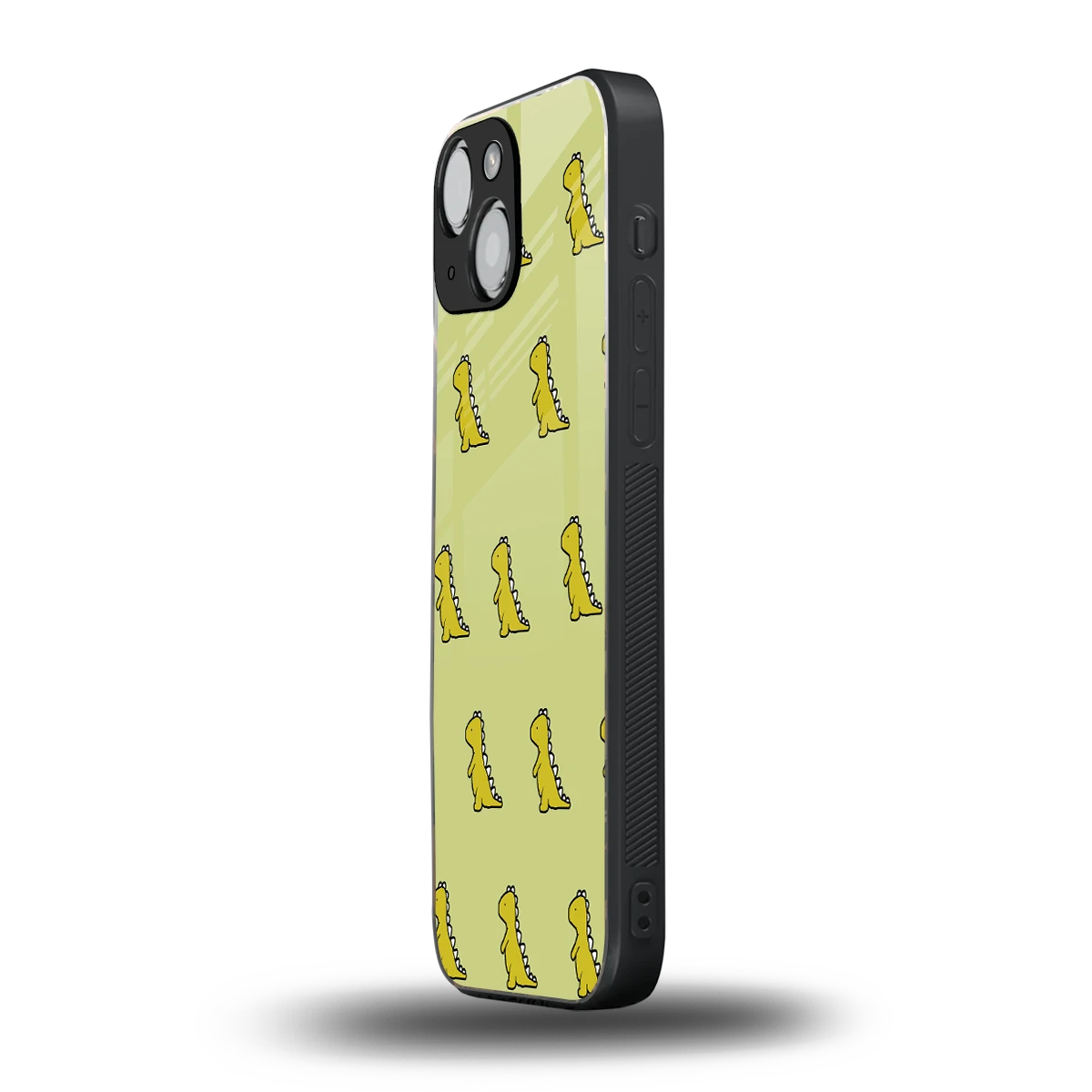 Dino Golden iphone 12 mini mobile cover | shockproof glass phone case