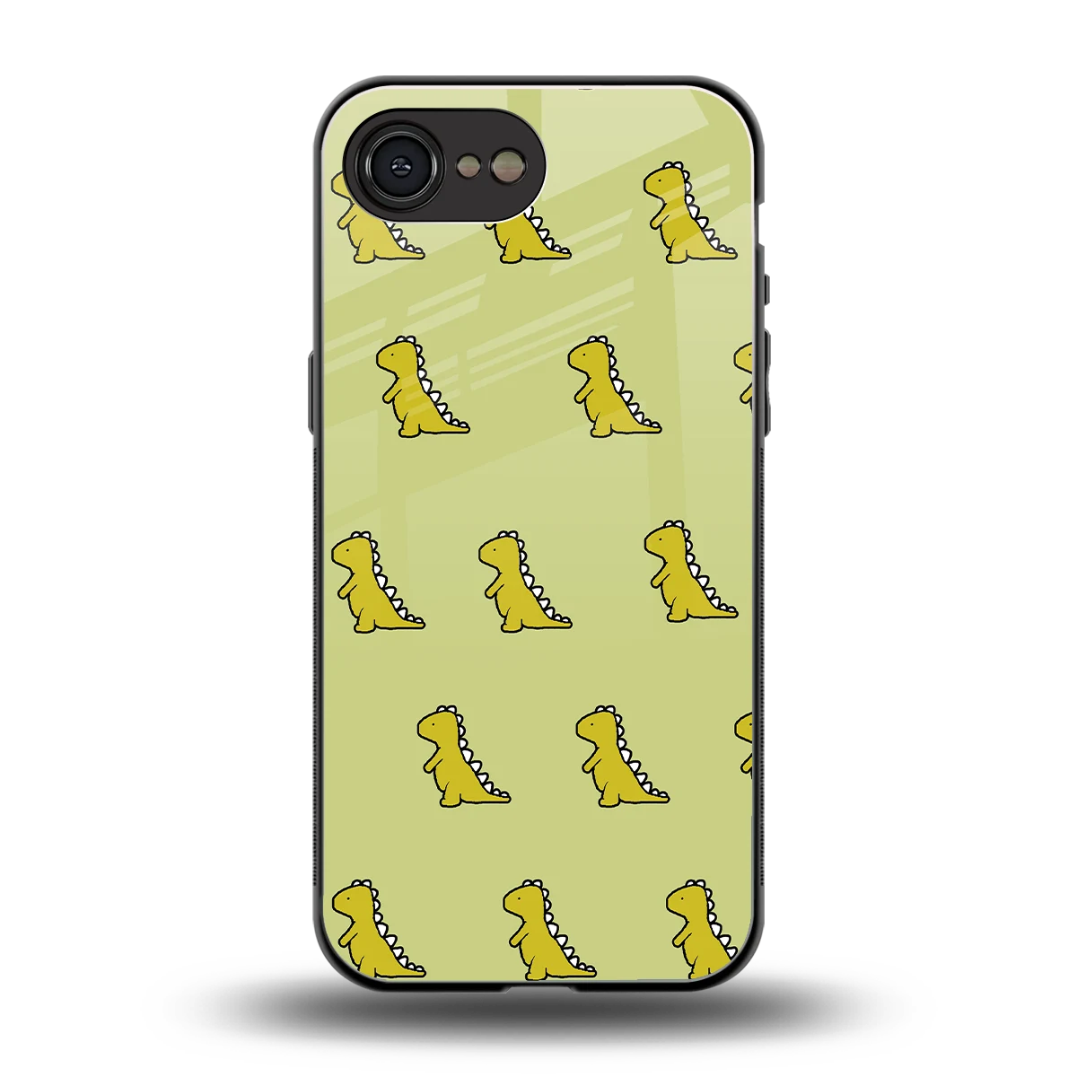 Dino Golden back phone cover | glass case for iphone 17e