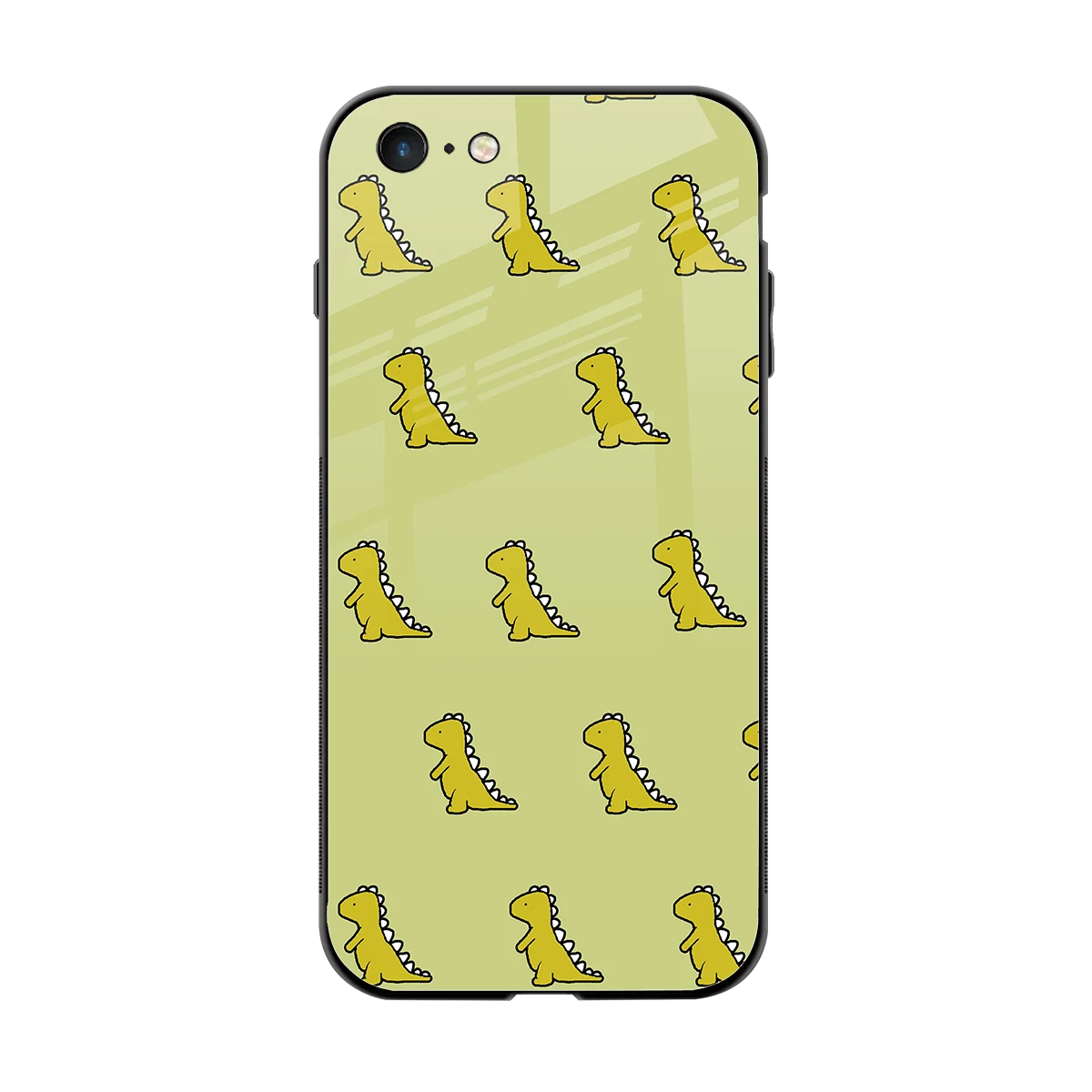 Dino Golden back phone cover | glass case for iphone 6
