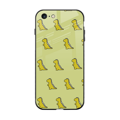Dino Golden back phone cover | glass case for iphone 6s