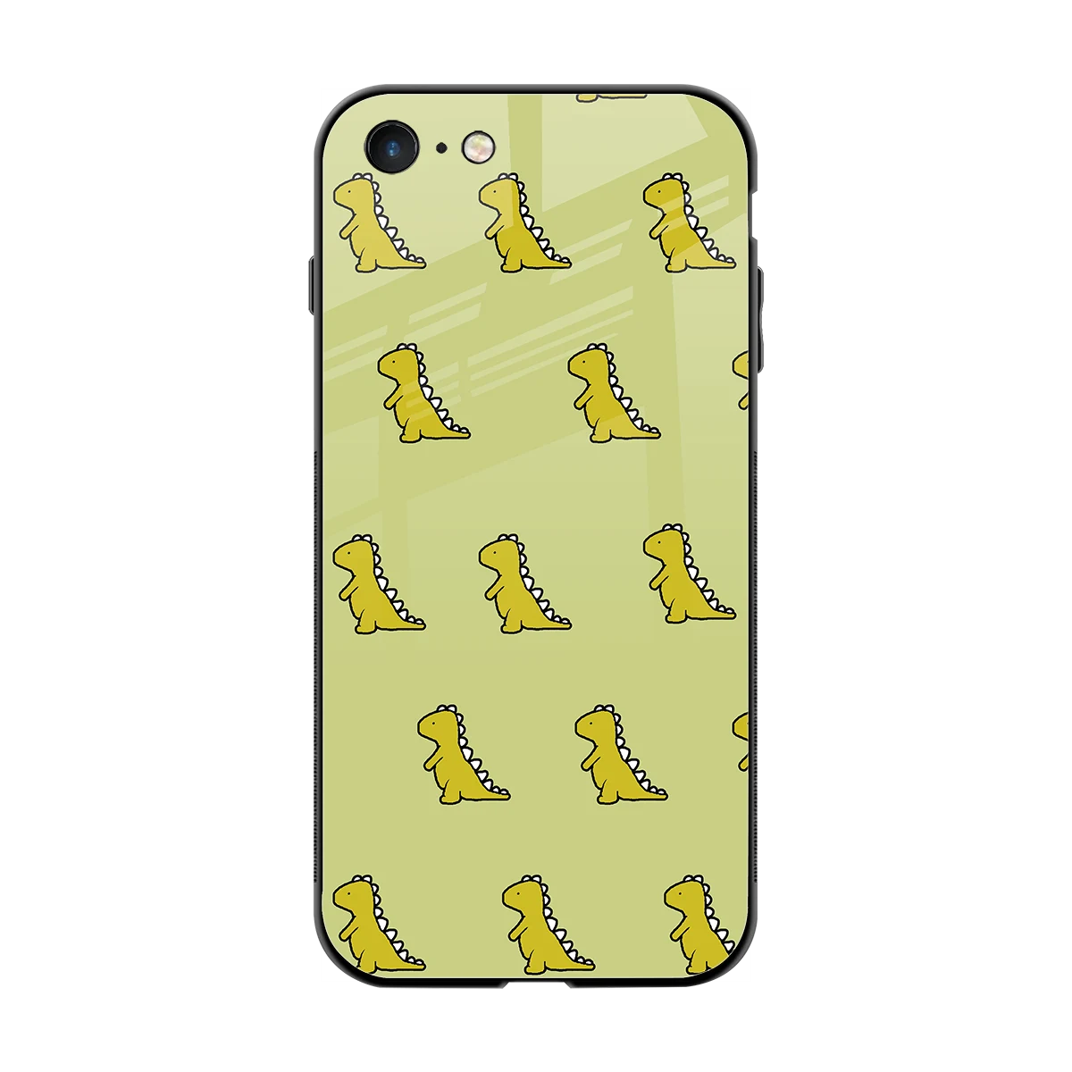 Dino Golden back phone cover | glass case for iphone 8