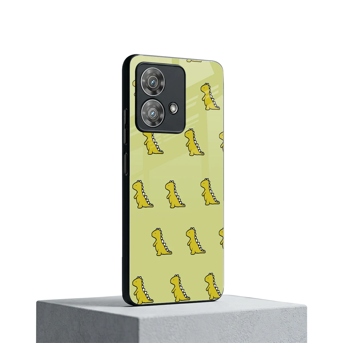 Dino Golden motorola edge 40 neo 5g mobile cover | shockproof glass phone case