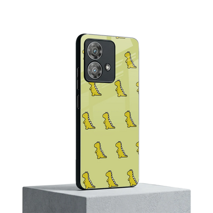 Dino Golden motorola edge 40 neo 5g mobile cover | shockproof glass phone case