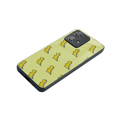 Dino Golden stylish phone case for motorola edge 40 neo 5g | glossy glass and slim fit