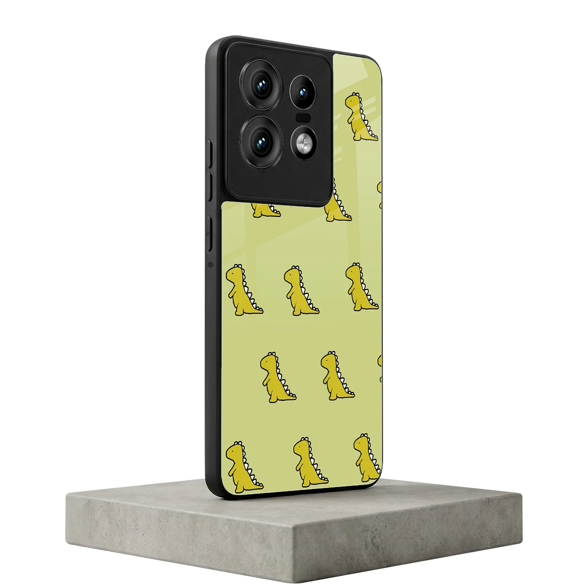 Dino Golden motorola edge 50 pro mobile cover | shockproof glass phone case