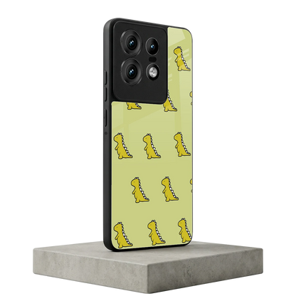 Dino Golden motorola edge 50 pro mobile cover | shockproof glass phone case