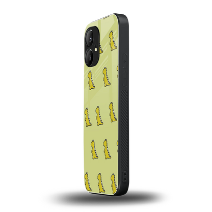 Dino Golden nothing phone 1 mobile cover | shockproof glass phone case