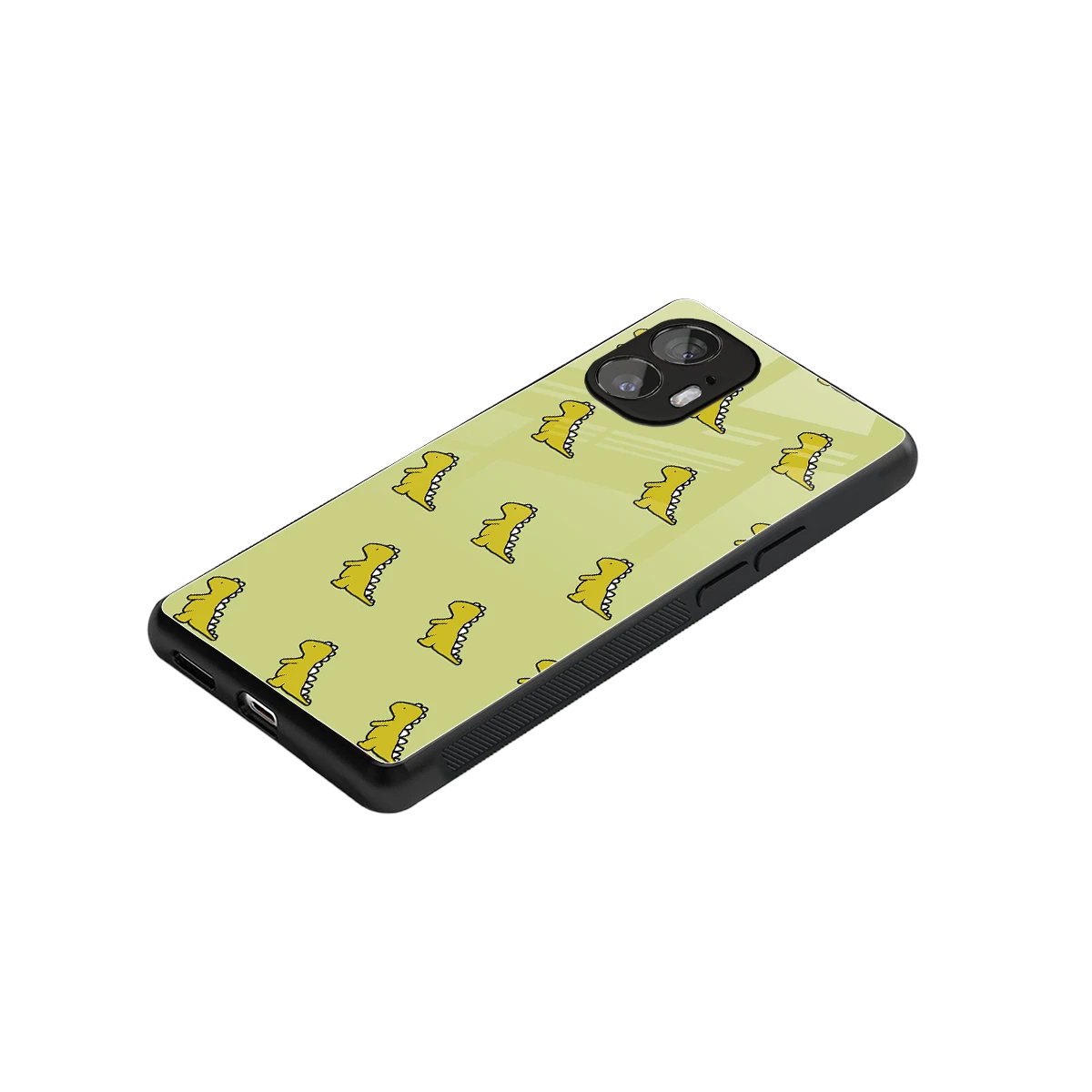 Dino Golden stylish phone case for nothing phone 2 | glossy glass and slim fit
