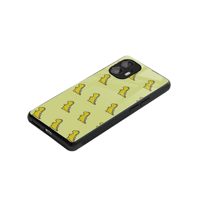 Dino Golden stylish phone case for nothing phone 2 | glossy glass and slim fit