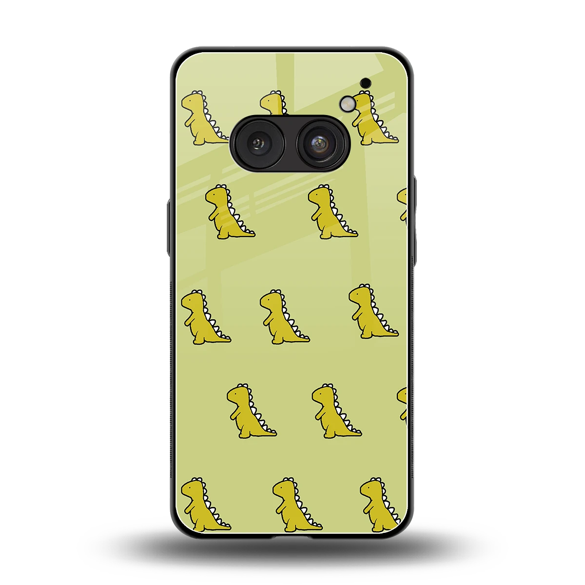 Dino Golden back phone cover | glass case for nothing phone 2a plus