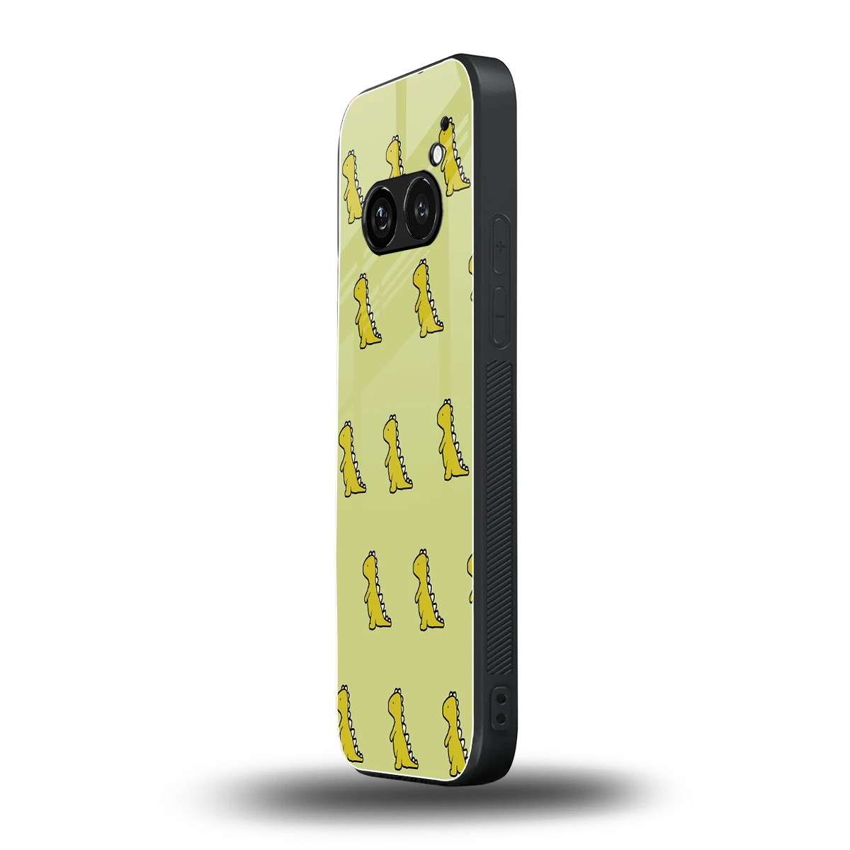 Dino Golden nothing phone 2a plus mobile cover | shockproof glass phone case