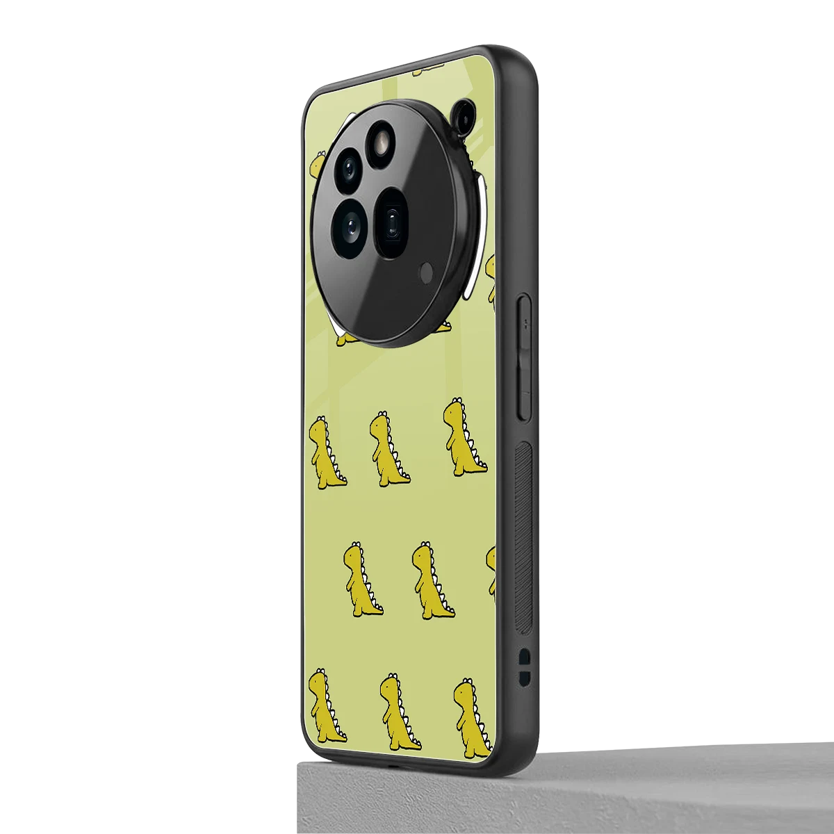 Dino Golden nothing phone 3a pro mobile cover | shockproof glass phone case