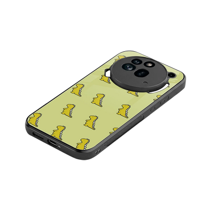 Dino Golden stylish phone case for nothing phone 3a pro | glossy glass and slim fit