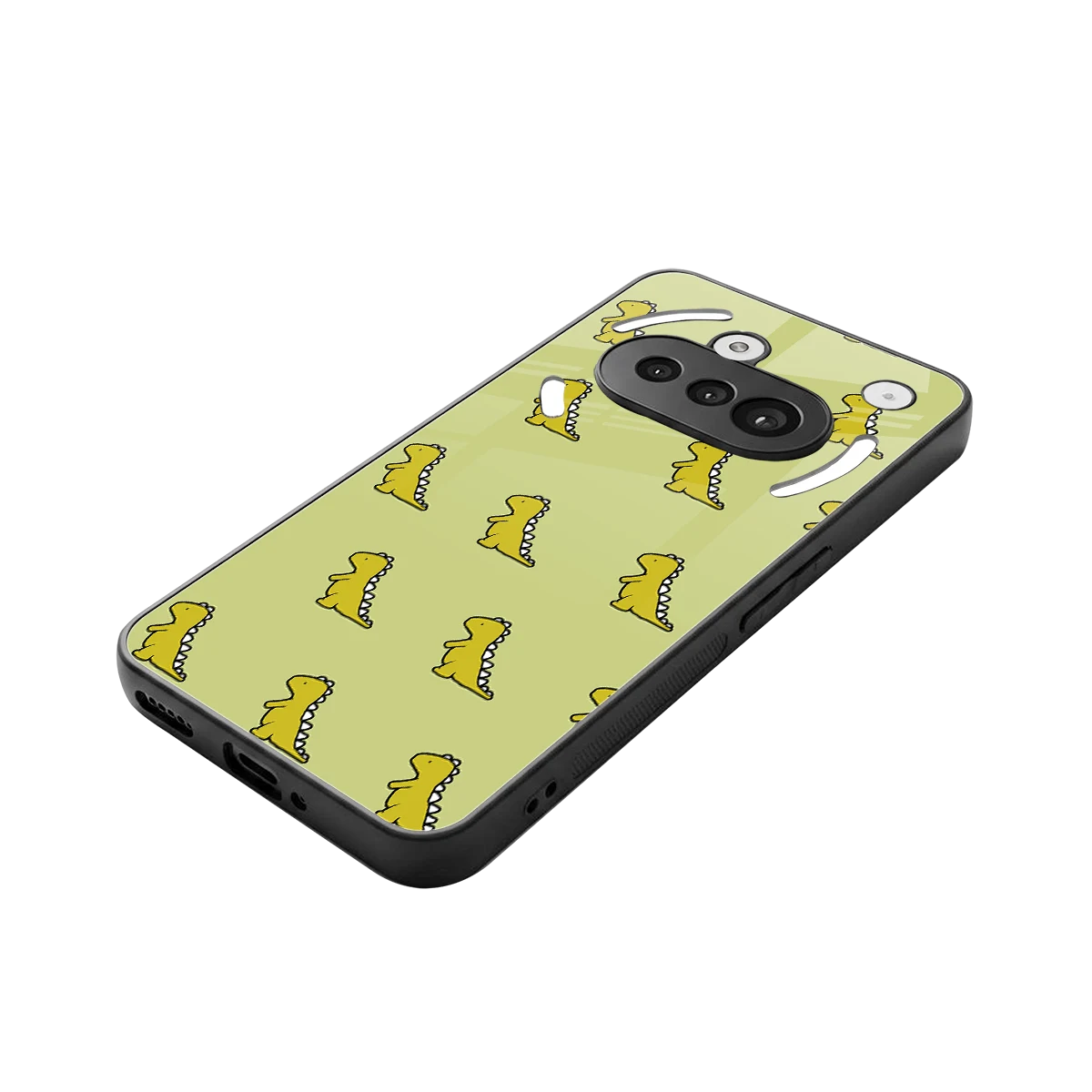 Dino Golden stylish phone case for nothing phone 3a | glossy glass and slim fit