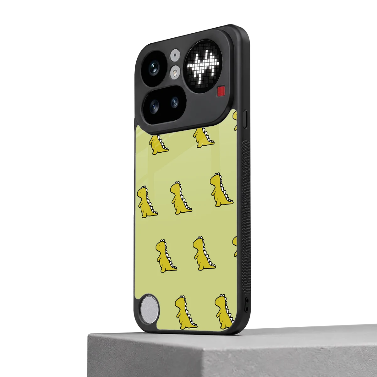 Dino Golden nothing phone 4a pro mobile cover | shockproof glass phone case