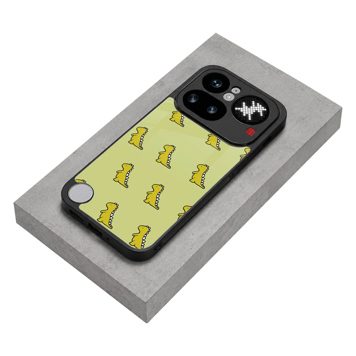 Dino Golden stylish phone case for nothing phone 4a pro | glossy glass and slim fit
