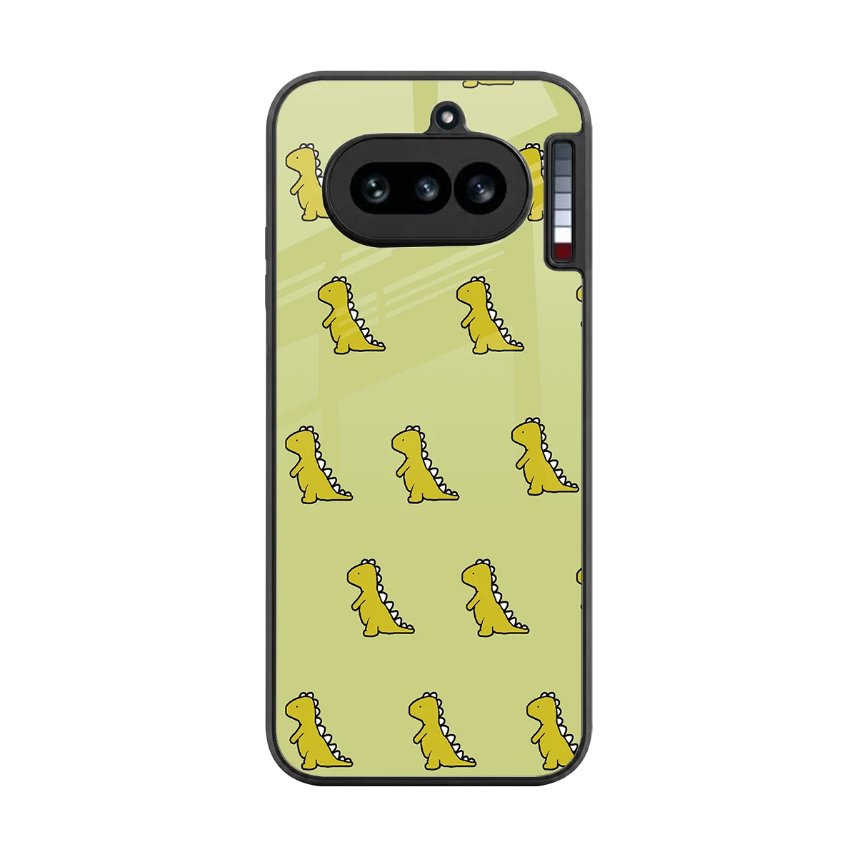 Dino Golden back phone cover | glass case for nothing phone 4a