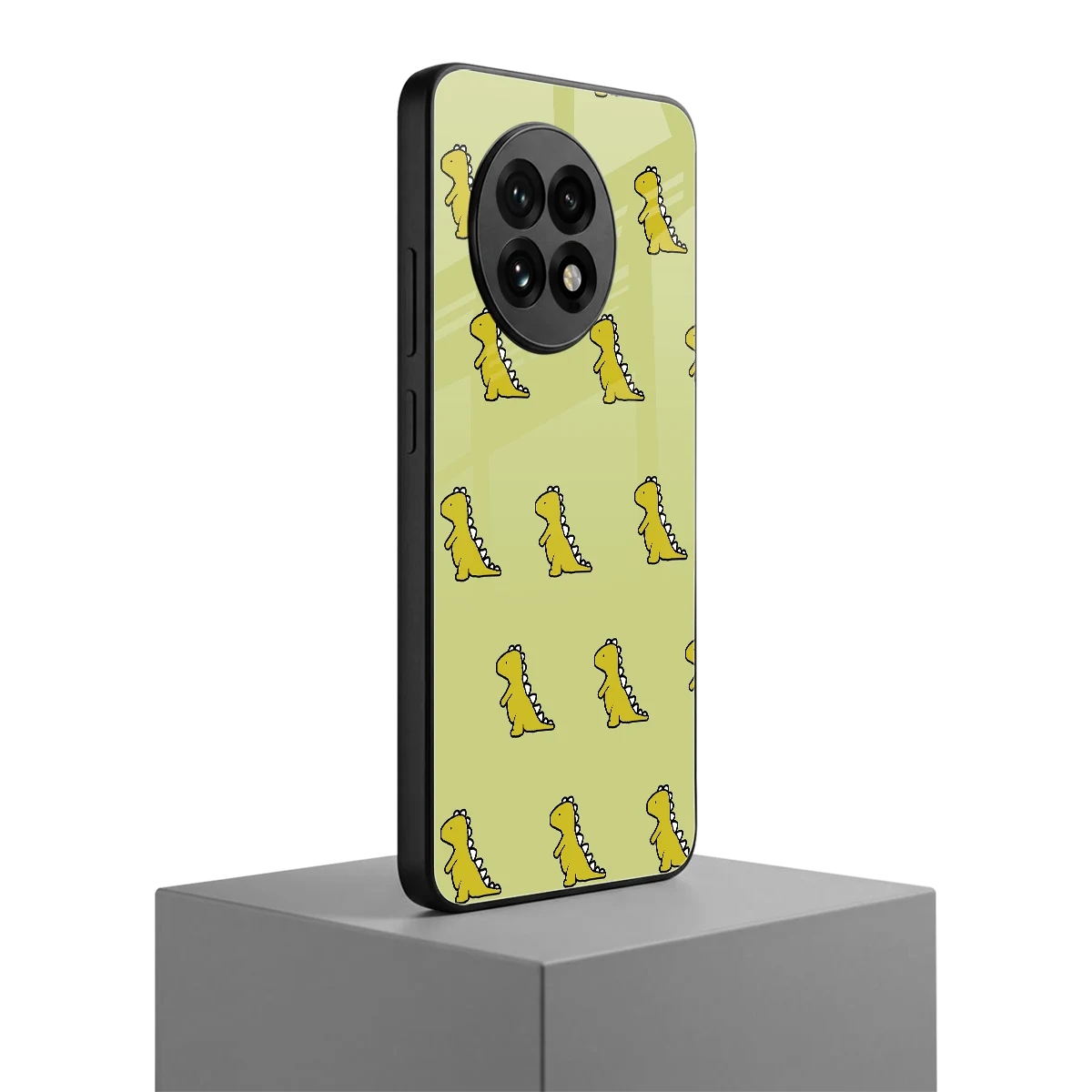 Dino Golden oneplus 13r mobile cover | shockproof glass phone case