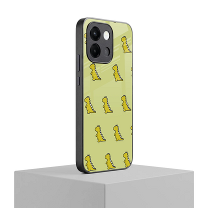 Dino Golden oneplus 13s mobile cover | shockproof glass phone case