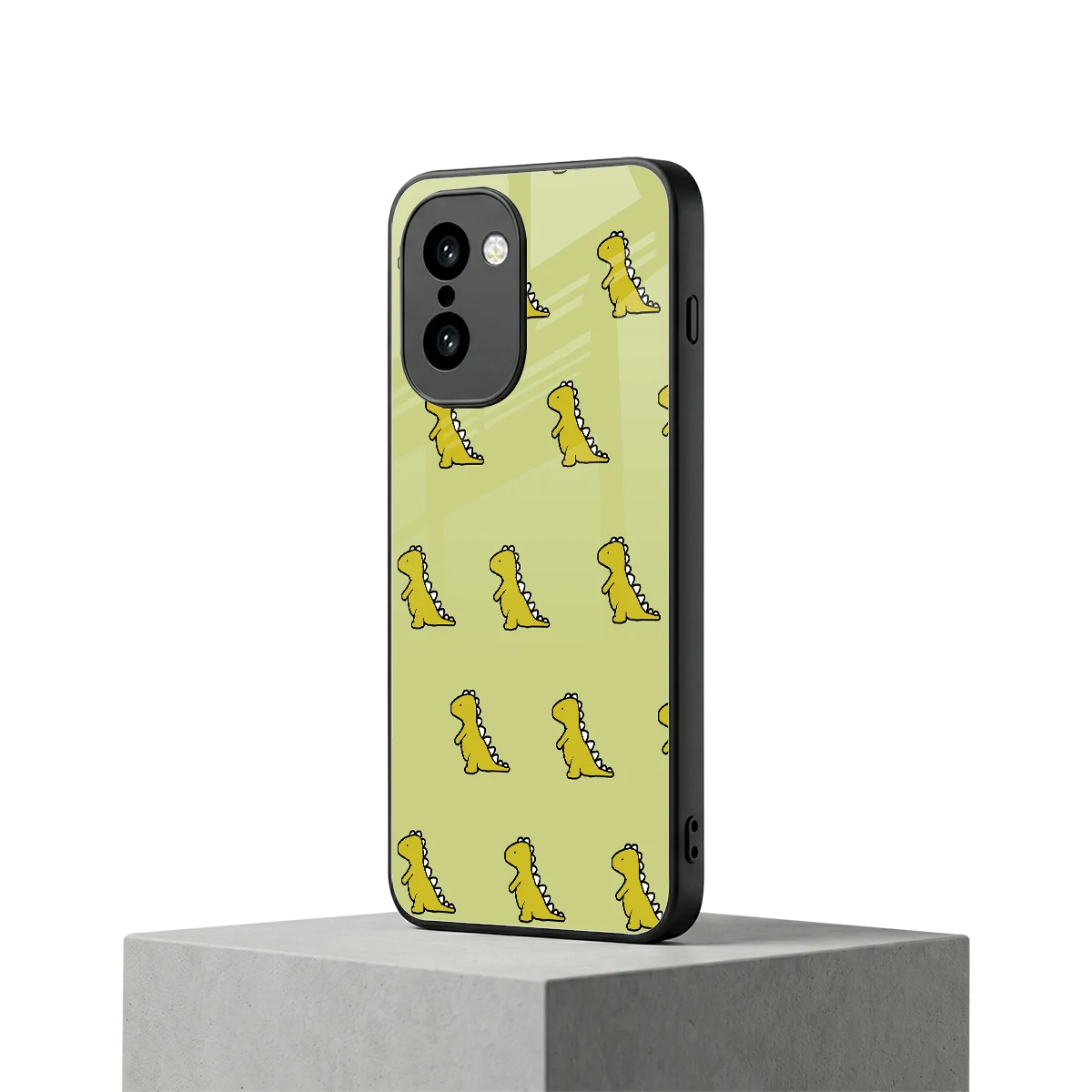 Dino Golden oneplus 15r mobile cover | shockproof glass phone case