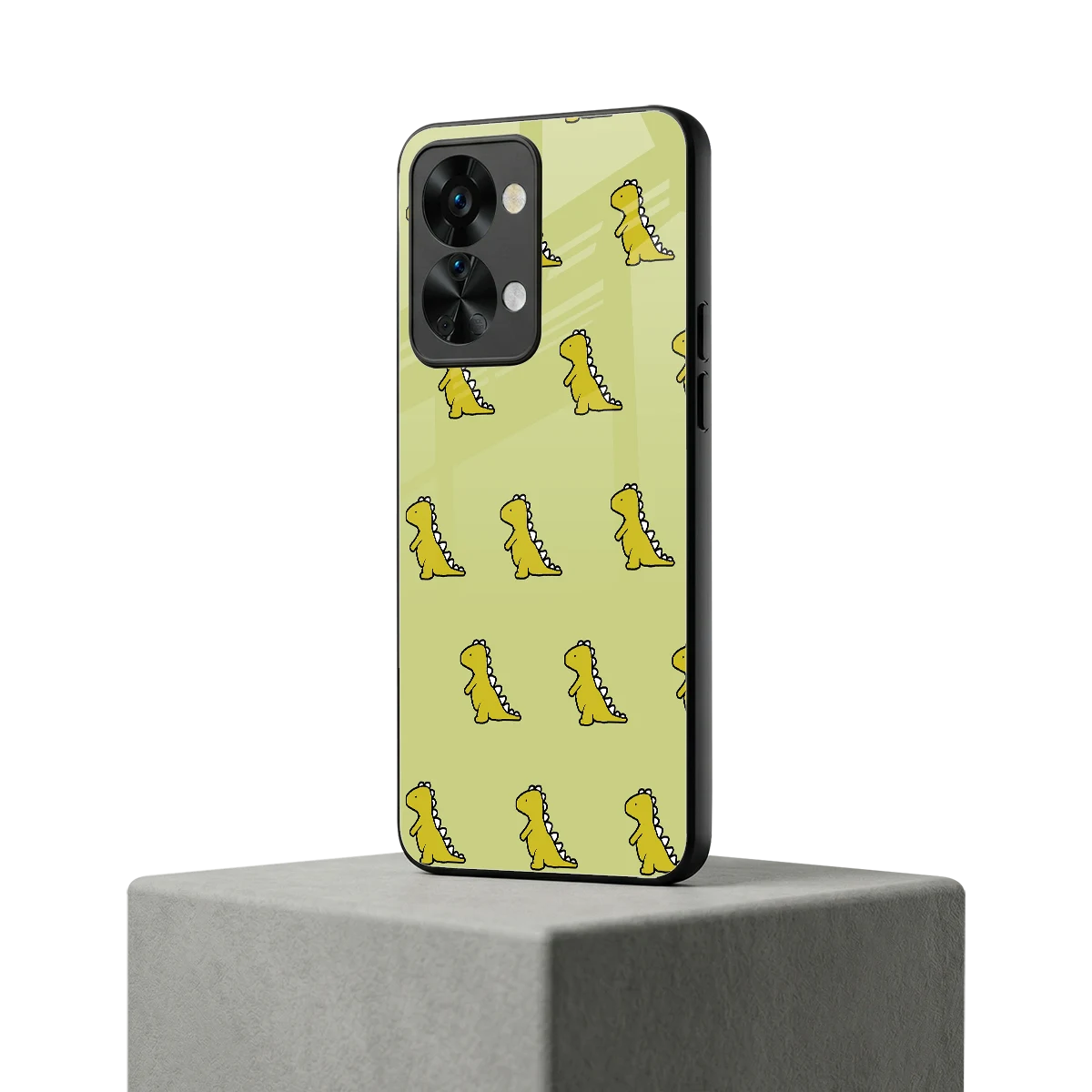 Dino Golden oneplus nord 2t mobile cover | shockproof glass phone case