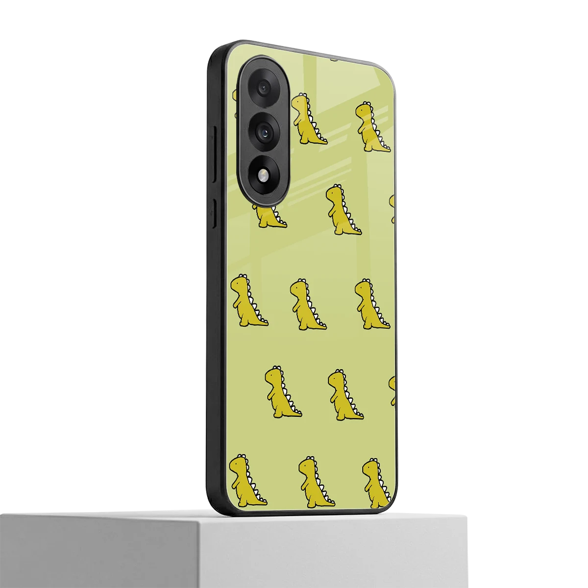 Dino Golden oneplus nord 5 mobile cover | shockproof glass phone case