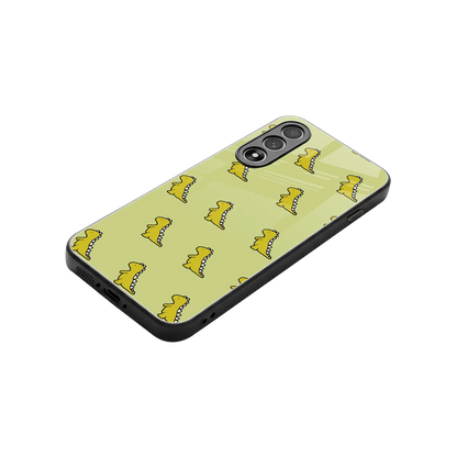 Dino Golden stylish phone case for oneplus nord 5 | glossy glass and slim fit