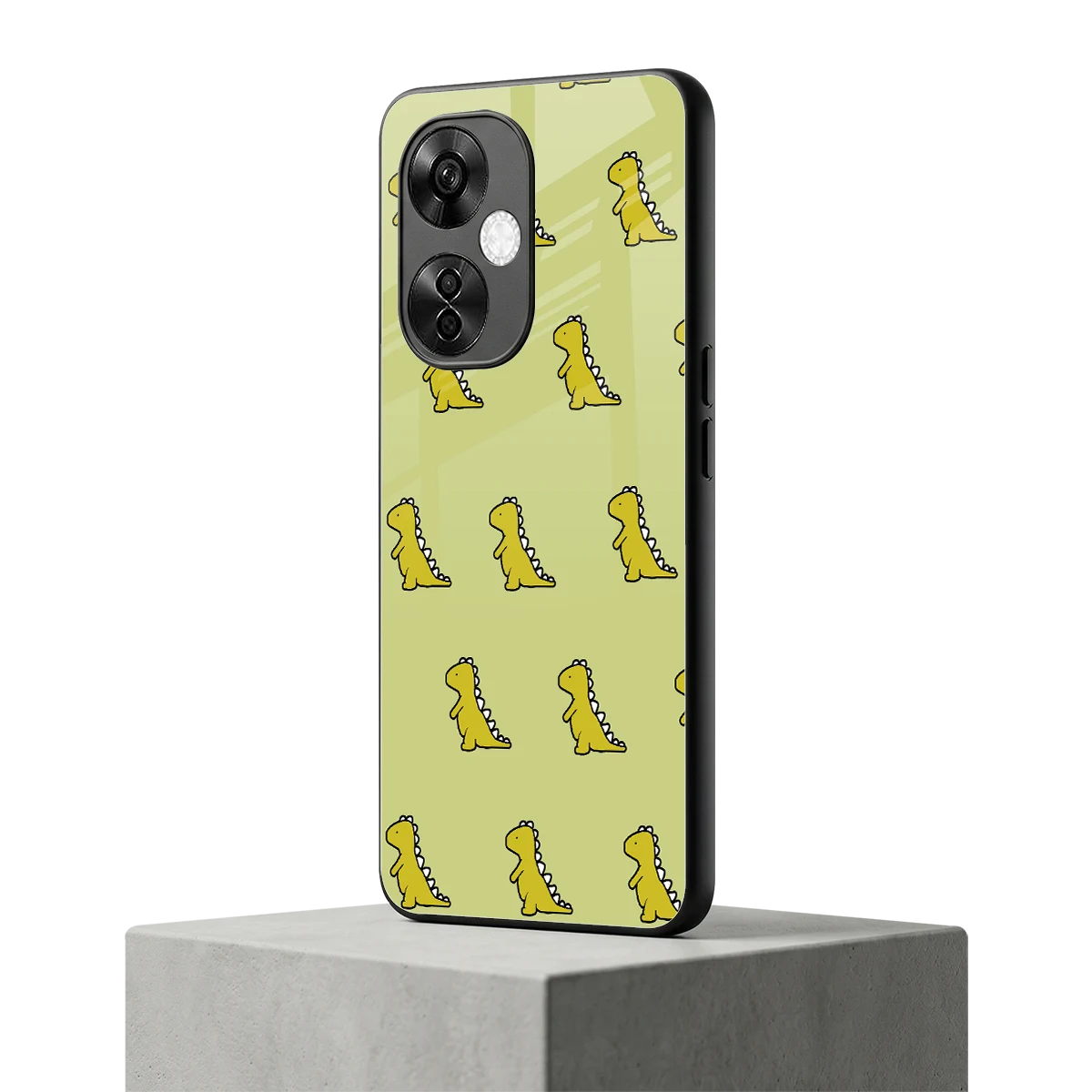 Dino Golden oneplus nord ce 3 lite mobile cover | shockproof glass phone case