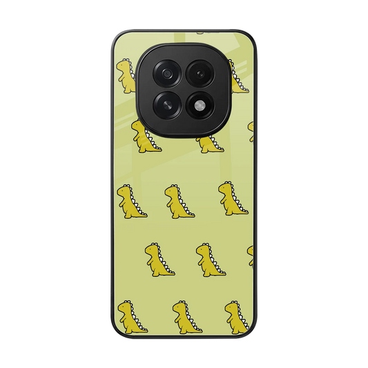 Dino Golden back phone cover | glass case for oppo f29 5g